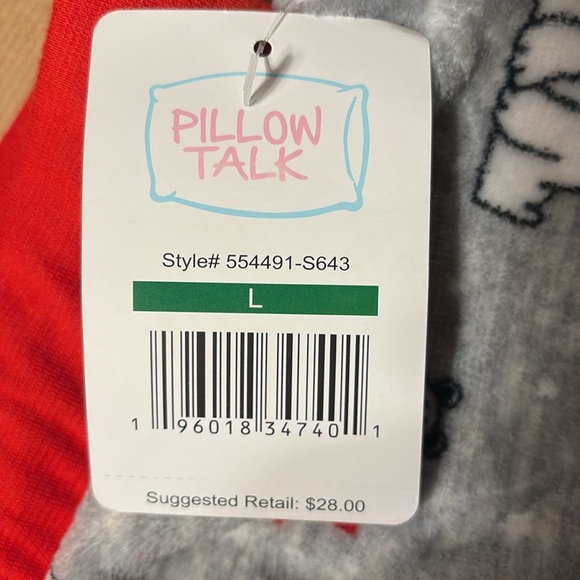 NWT Polar Bear Print Kids Pajama Bottoms - Red and Gray Size Large super soft - Picture 2 of 6